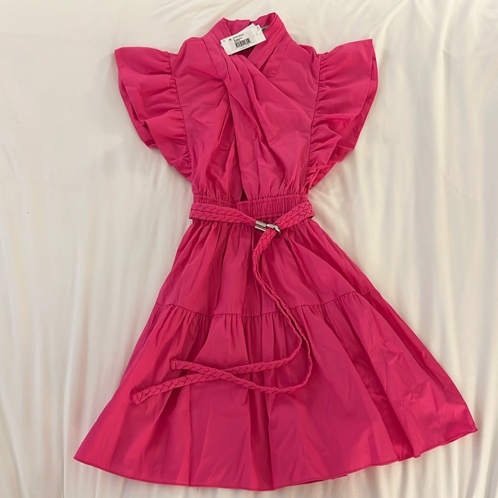 Never worn with tags hot pink Derek Lam 10 Crosby dress